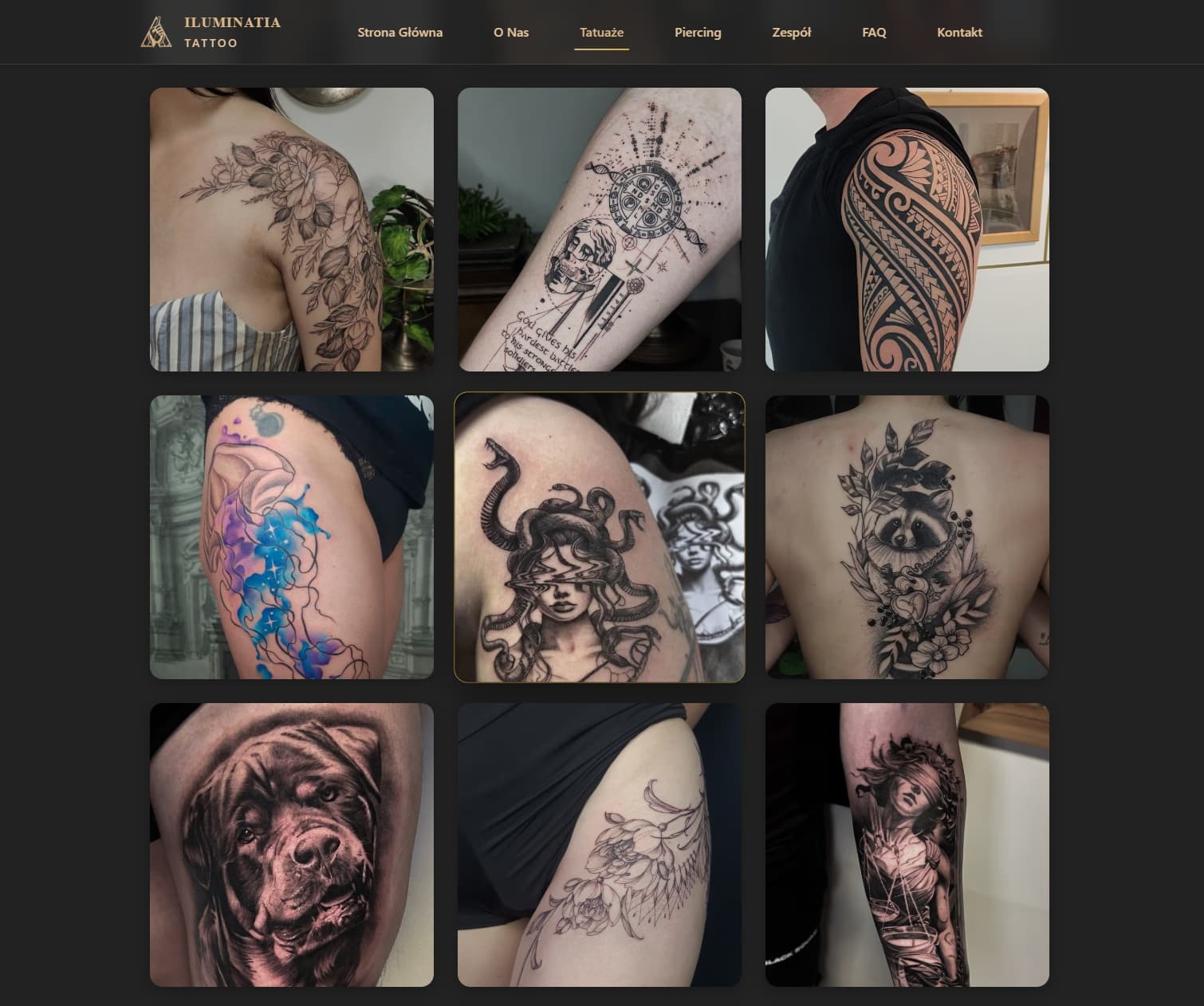Widok 2 projektu Rzeszów Tatuaż – Iluminatia Tattoo